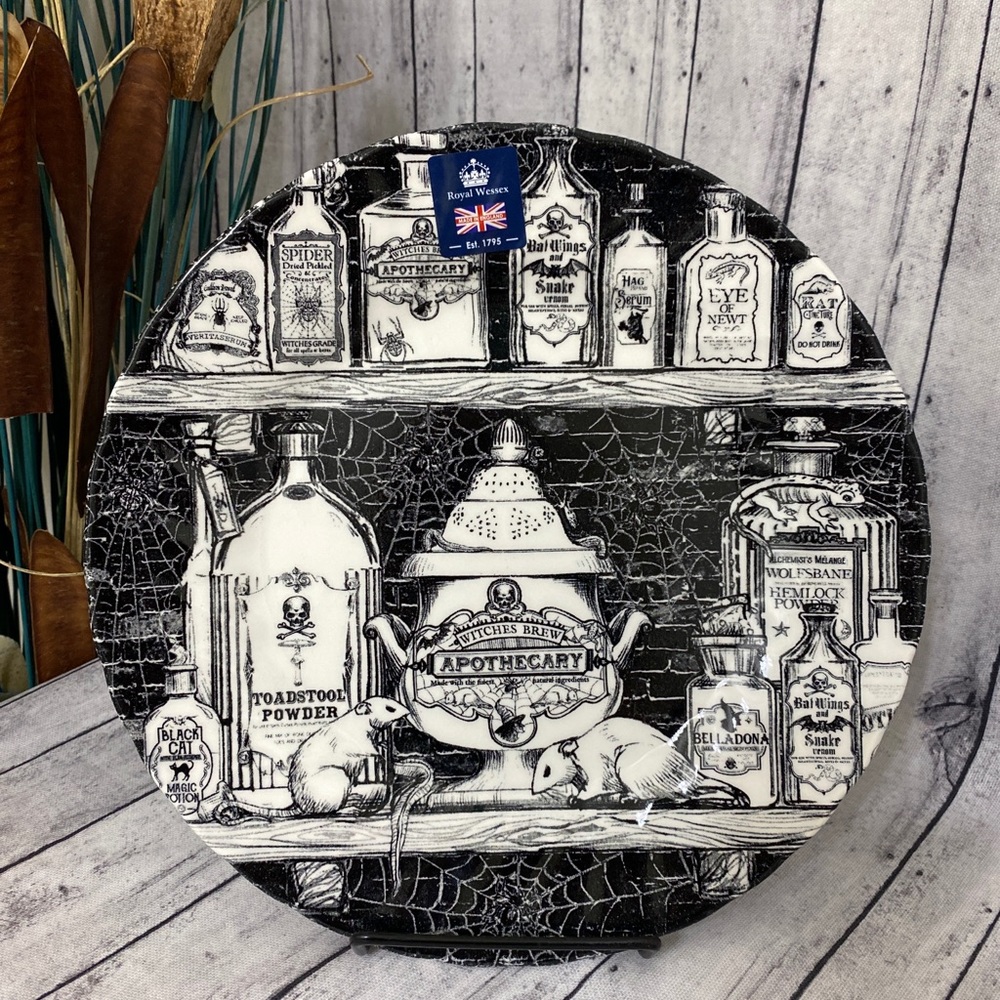 ROYAL WESSEX HALLOWEEN APOTHECARY DINNER PLATE NEW!